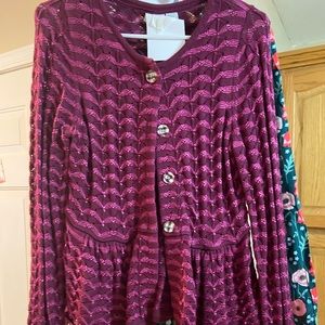 Medium Grape Leaf Cardigan